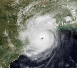 The above photo shows the devastating cyclone of 1999 hitting the Odisha coast, the same location where Cyclone Fani made landfall the morning of 5/3/19.