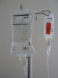 A Baxter bag, pictured above, is used by nurses across the country to safely and efficiently dilute drugs administered intravenously.