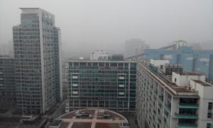 Smog over Beijing in 2015