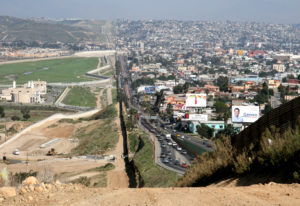 The border between the U.S. and Mexico.