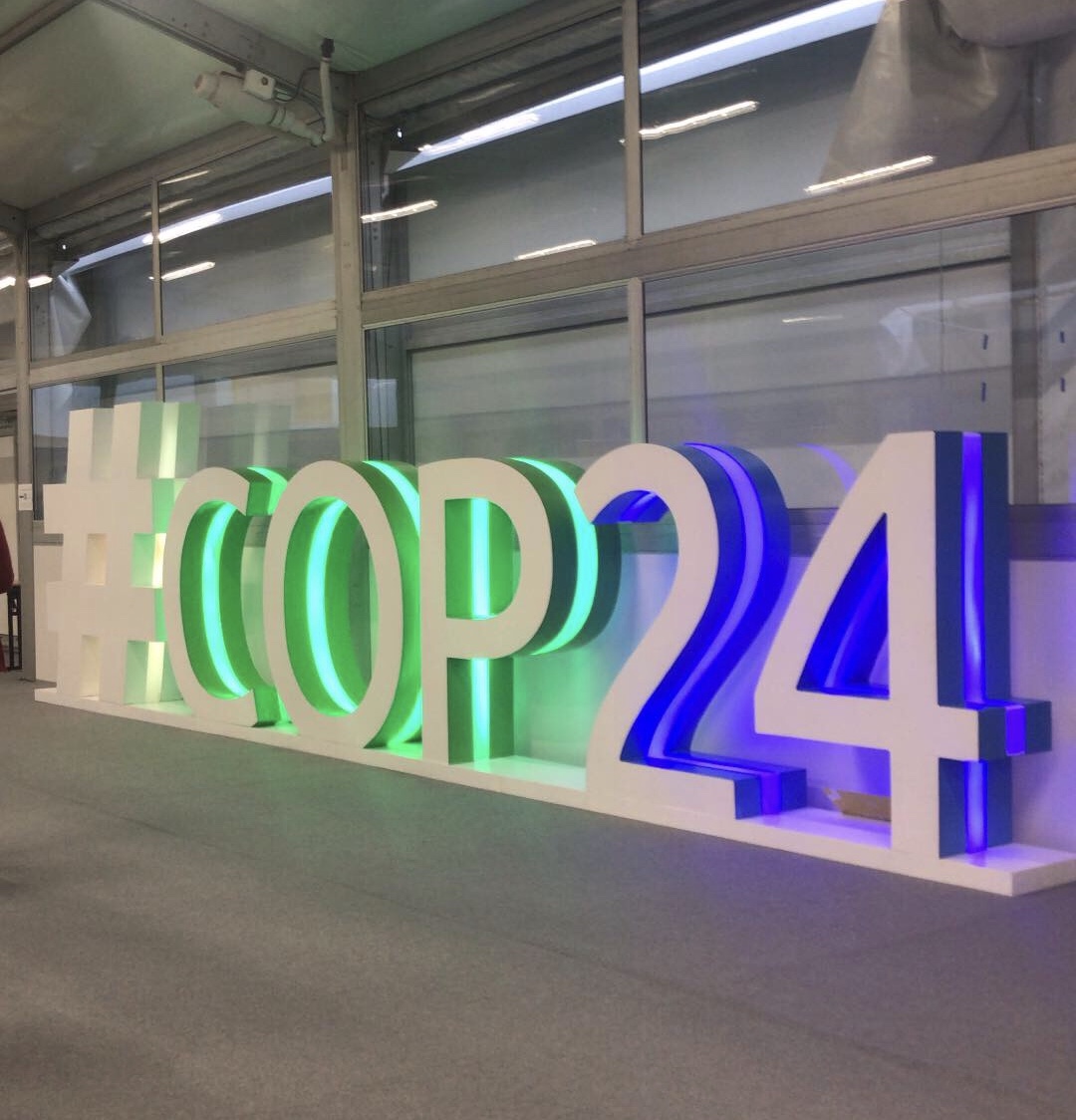 COP24 neon sign