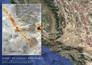 Recent California Earthquake Damage (source NASA/JPL-Caltech, ESA