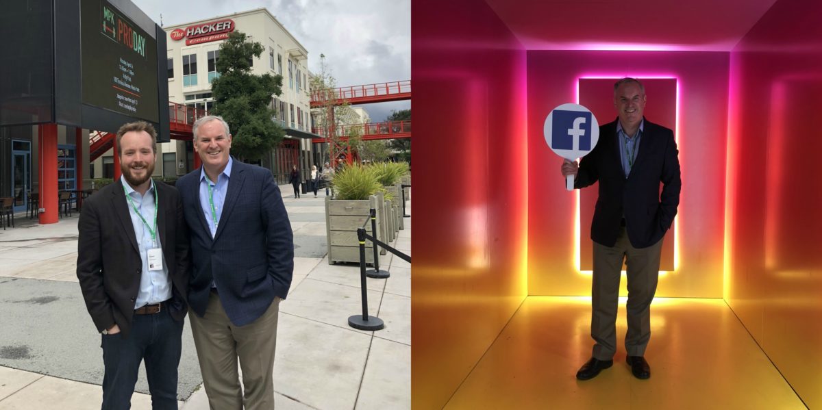 GRI Founding Director Dr. Stephen Flynn and Sr. Research Scientist Rob Knake visit Facebook's Global HQ in Menlo Park