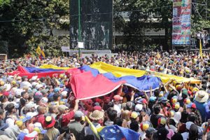 Venezuelans rally in support of opposing leader Juan Guaido, who has received support from many democratic world leaders in response to Maduro's disputed reelection.
