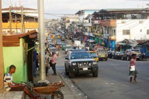 Central Monrovia, Liberia (Wikimedia Commons: Jefferson Krua)